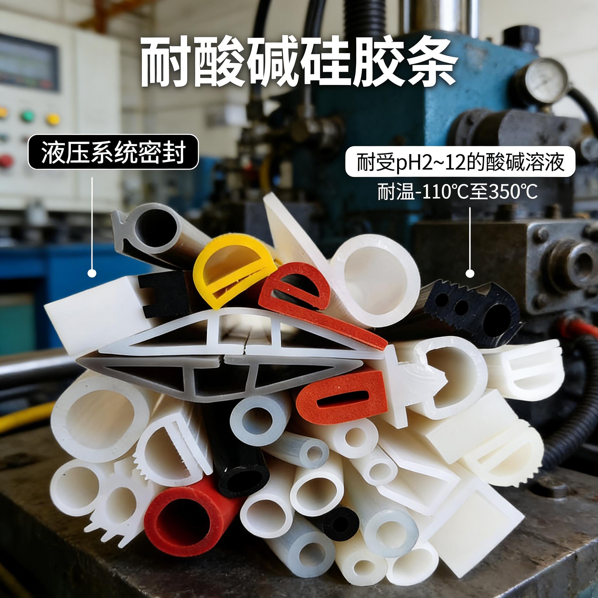 耐酸堿硅膠條